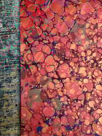 Image 4 of One of a kind hand marbled paper 'Moussaieff'