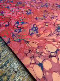 Image 3 of One of a kind hand marbled paper 'Masquerade'