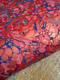 Image 1 of One of a kind hand marbled paper 'Masquerade'