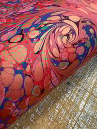 Image 4 of One of a kind hand marbled paper 'Masquerade'