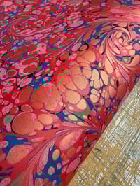 Image 5 of One of a kind hand marbled paper 'Masquerade'