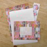 Image 2 of Letter writing Set - Abstract Pink