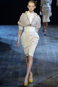 Image 2 of Lanvin Spring 2006 Cream Silk Skirt
