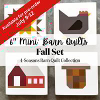 Image 1 of 6" Minis - FALL - Seasons Barn Quilt Collection 
