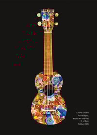 Image 8 of Cosmic Ukulele - Original painted found object. By Alan C. Martin