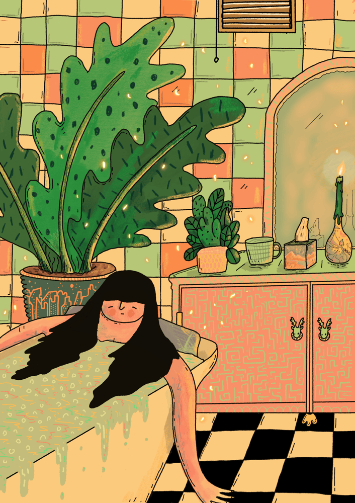 Image of Bath Time A4