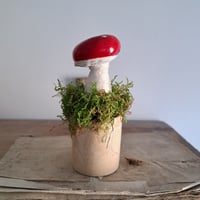Image 5 of Vintage Papermache Toadstool