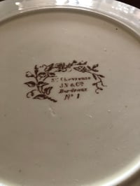 Image 22 of Service assiettes plates Jules Vieillard Bordeaux 