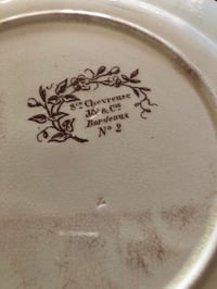 Image 24 of Service assiettes plates Jules Vieillard Bordeaux 