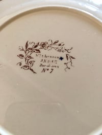 Image 12 of Service assiettes creuses Jules Vieillard Bordeaux 