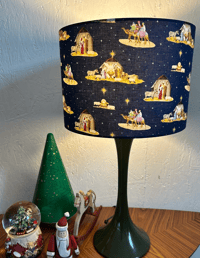 Image of SALE Come Let Us Adore Him Navy Shade 30cm