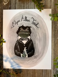 Image 1 of Edgar Allan Toad 8 X 10 Giclee Print