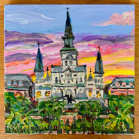 Image 1 of Jackson Square Painting w/Lyrics