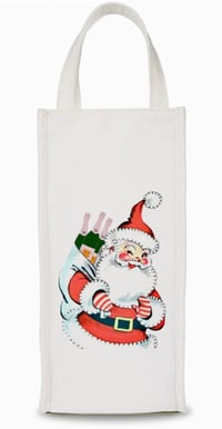 Santa Wine Bag
