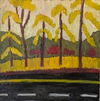 Image 1 of Late Fall 2, 2025. Oil on linen. 24 x 24 inches. Unframed.
