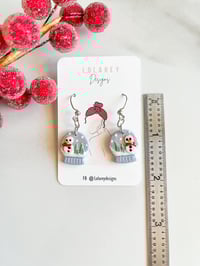 Image 4 of Winter Blue Snow Globe Dangle