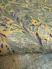 Image 3 of One of a kind hand marbled paper 'Bloomsbury'