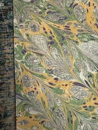 Image 1 of One of a kind hand marbled paper 'Bloomsbury'