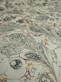 Image 3 of One of a kind hand marbled paper 'Quill'