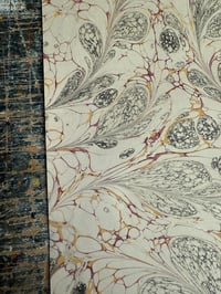 Image 4 of One of a kind hand marbled paper 'Quill'