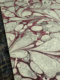 Image 1 of One of a kind hand marbled paper 'Victoriana'