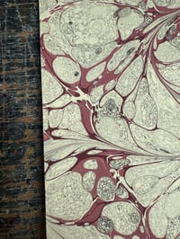 Image 4 of One of a kind hand marbled paper 'Victoriana'