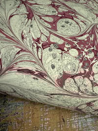 Image 5 of One of a kind hand marbled paper 'Victoriana'