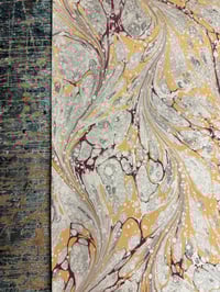 Image 7 of One of a kind hand marbled paper 'Pampas' 