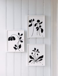 Image 1 of Letterpress Prints in Black - Set of 3