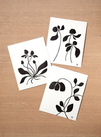 Image 2 of Letterpress Prints in Black - Set of 3