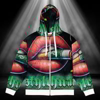 Image 1 of  Zip Hoodie une cigarette à la bouche