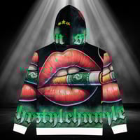 Image 2 of  Zip Hoodie une cigarette à la bouche