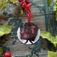 Krampus With Cocoa Ornament 
