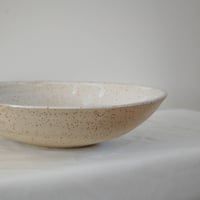 Image 4 of Low Serving bowl - White speckle