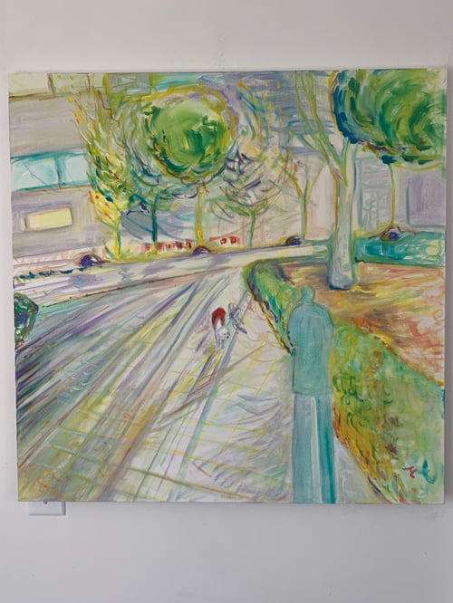 Image of Elvis in Chamartin oil on canvas