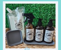 Image 1 of Cashmere & Snowflakes Sink Set with Silicone tray 