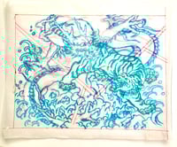 “Blaze of Glory” prelim drawing