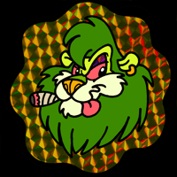 Weed Lion Holo Sticker