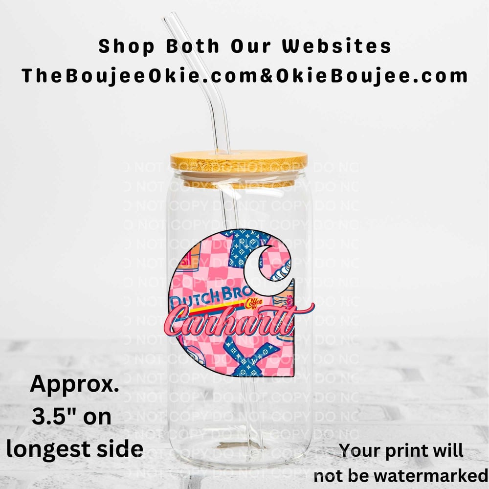 Image of Dutch Bros Carhartt Uv Dtf Decal T8