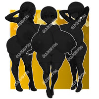 Image 2 of Gold Bikini Uzaki Bundle Vinyl Decals