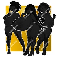 Image 2 of Gold Bikini Hero Bundle Vinyl Decals