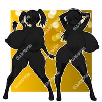 Image 2 of Gold Bikini Idol Bundle Vinyl Decals