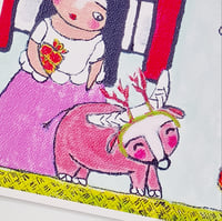 Image 3 of Blank Christmas Notecards Illustration A Carabao's Christmas