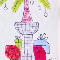 Image 4 of Blank Christmas Notecards Illustration A Carabao's Christmas