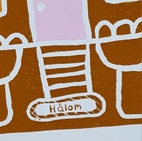 Image 4 of Christmas Holiday Blank Notecards - Gingerbread Cookie Latte Stone Pillar Cottage