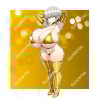 Image 1 of Gold Bikini Yanagi Vinyl Decal