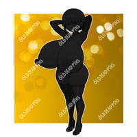 Image 2 of Gold Bikini Yanagi Vinyl Decal
