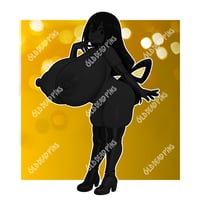 Image 2 of Gold Bikini Tsuyu Vinyl Decal