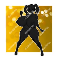 Image 2 of Gold Bikini Pochaco Vinyl Decal