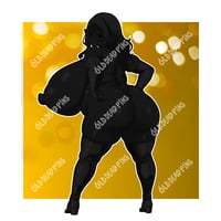 Image 2 of Gold Bikini Kuroeda Vinyl Decal